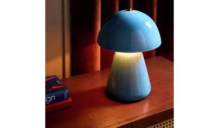 Habitat Hayden Ceramic Table Lamp - Blue