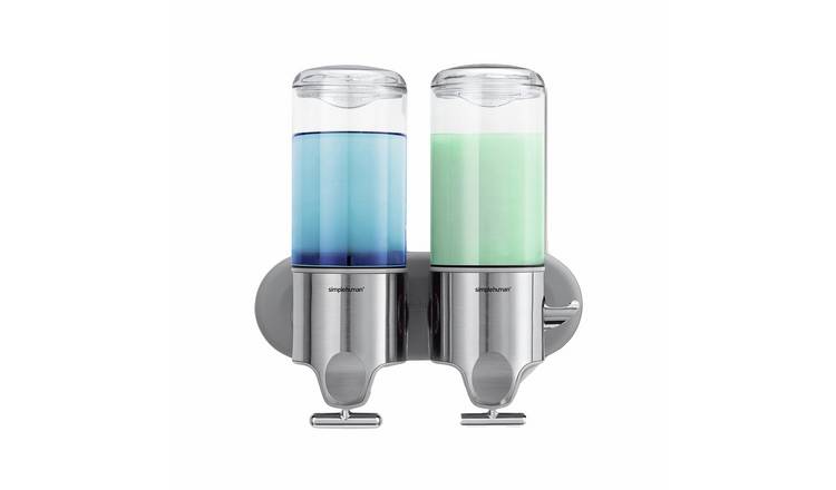 Simplehuman Double Wall Mounted Pump - Stainless Steel
