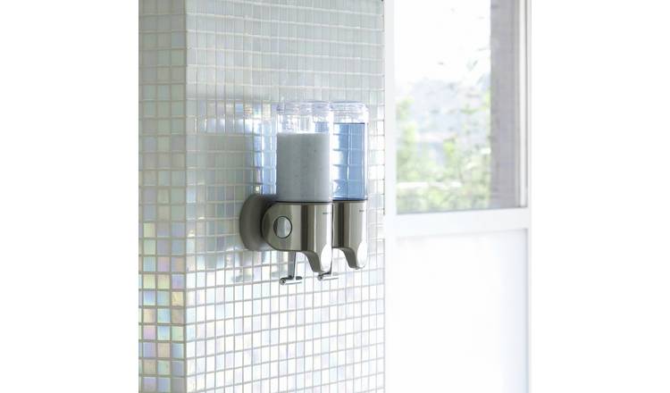 Simplehuman Double Wall Mounted Pump - Stainless Steel