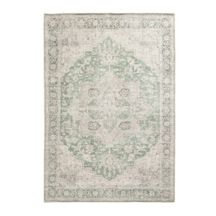 Habitat Vintage Effect Green Flatweave Rug - 230x160cm 0