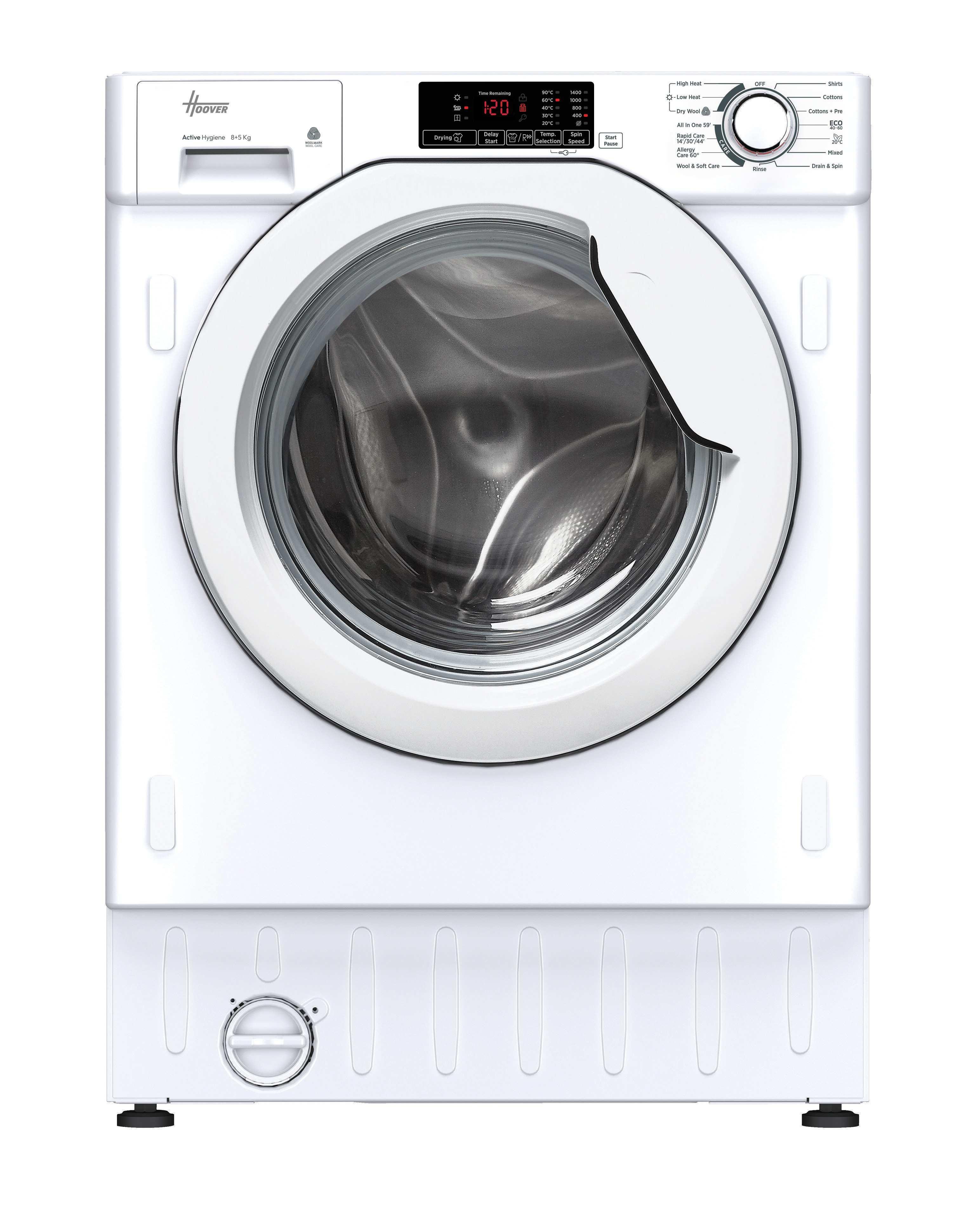 Hoover HBD 485D14 8/5KG 1400 Integrated Washer Dryer - White
