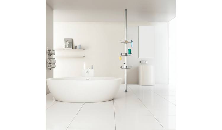 Simplehuman Medium Tension Shower Caddy - Stainless Steel