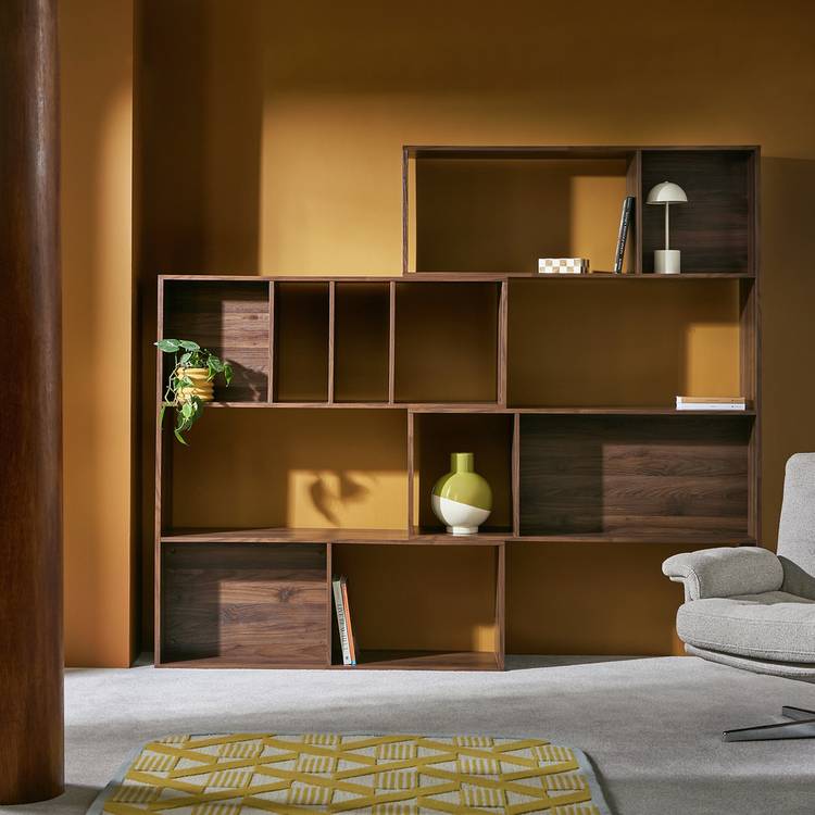 Habitat Atwood Extendable Shelving Unit - Walnut 0