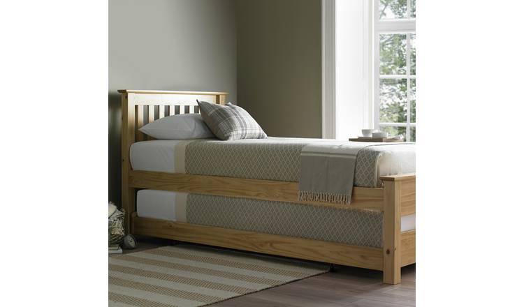Time4Sleep Atlantis Single Guest Bed with Trundle - Oak