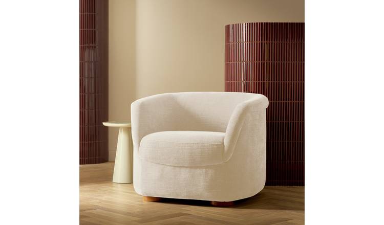 Habitat Nora Fabric Chair - Cream