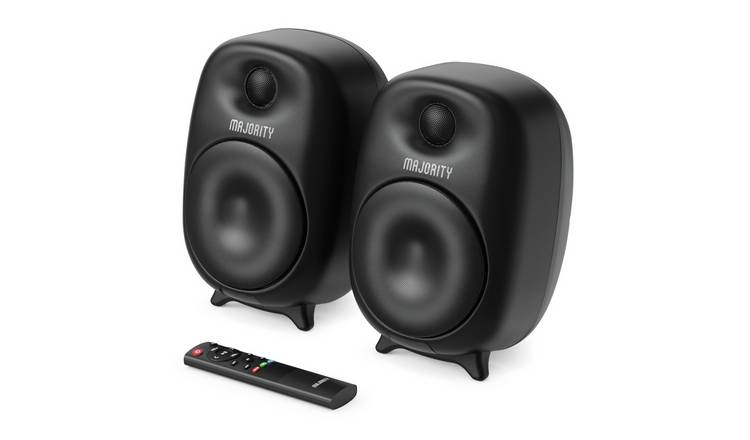 Majority D80 Bookshelf Bluetooth Speaker 80W - Black