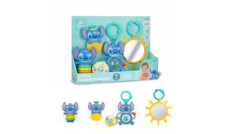 Bright Starts Disney Baby Stitch Tropical Treasures Gift Set