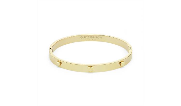 Olivia Burton Gold Plater Mini Heart Bangle