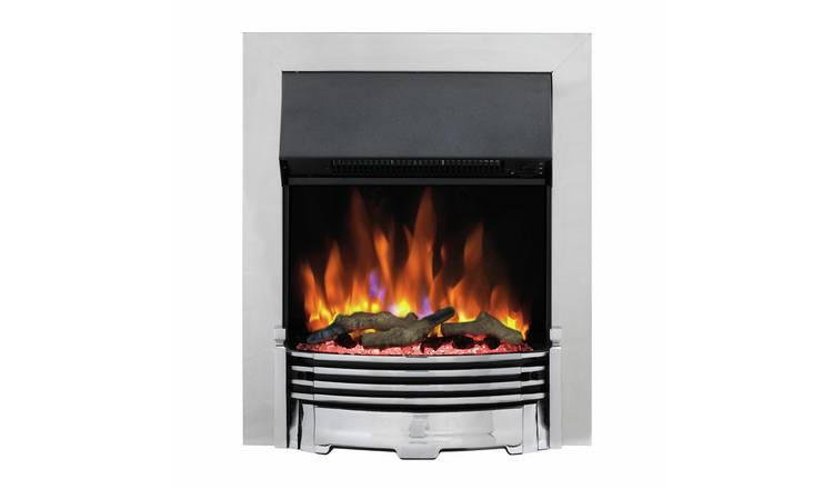 Dimplex Helmsdale 2KW Optiflame Electric Inset Fire - Chrome