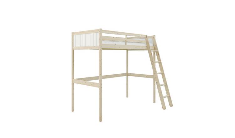 Argos Home Kids Single High sleeper Bed Frame- Natural