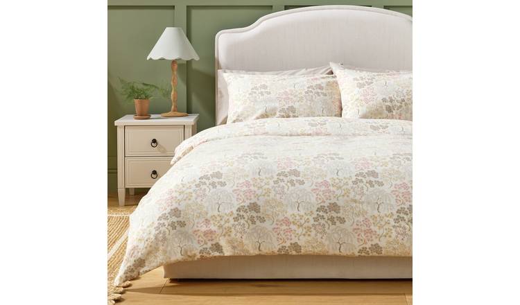 Argos Home Brushed Cotton Oriental Trees Bedding Set - King