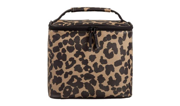 Argos Home Tan Leopard Print Lunch Bag
