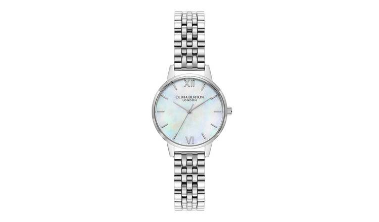 Olivia Burton Ladies Silver Stainless Steel Bracelet Watch