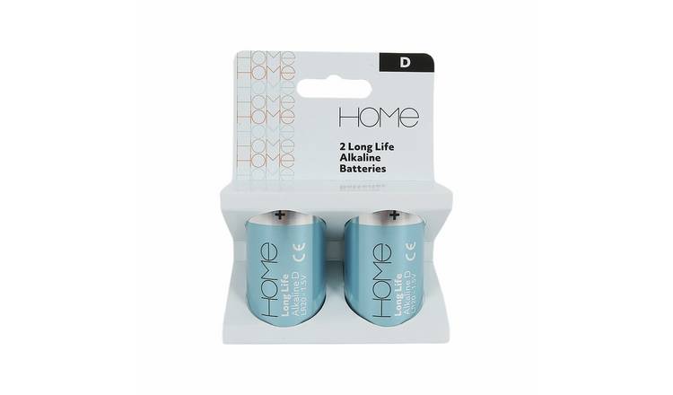 Argos Home D-Alkaline Batteries - Pack of 2