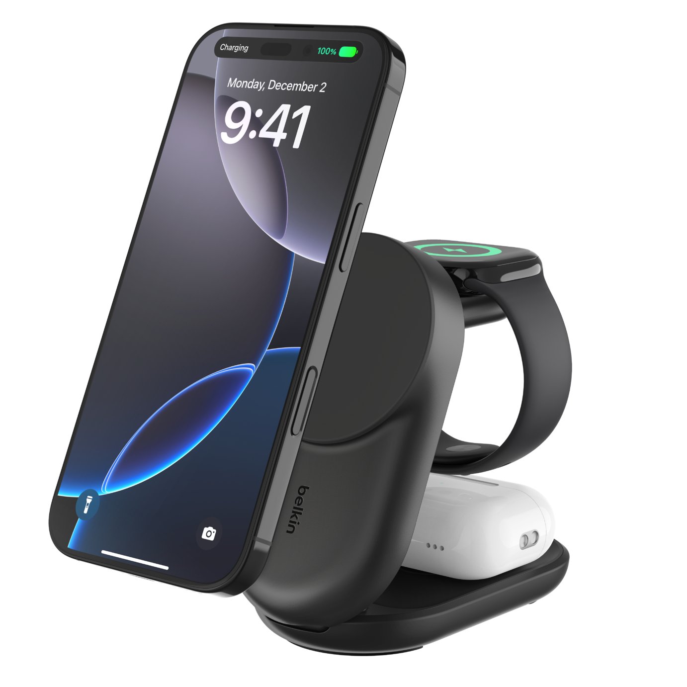 Belkin Qi2 25W 3-in-1 Wireless Foldable Magnetic Charger