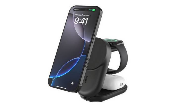 Belkin Qi2 25W 3-in-1 Wireless Foldable Magnetic Charger