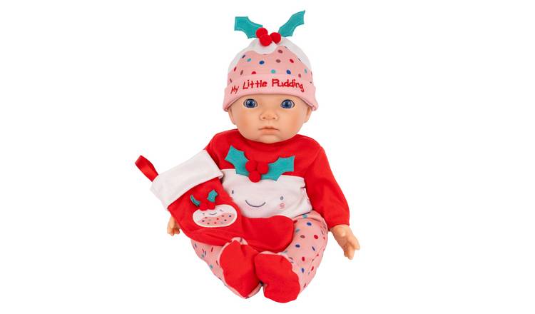 My First Tiny Treasures 14 Inch Baby Doll Christmas Eve Set