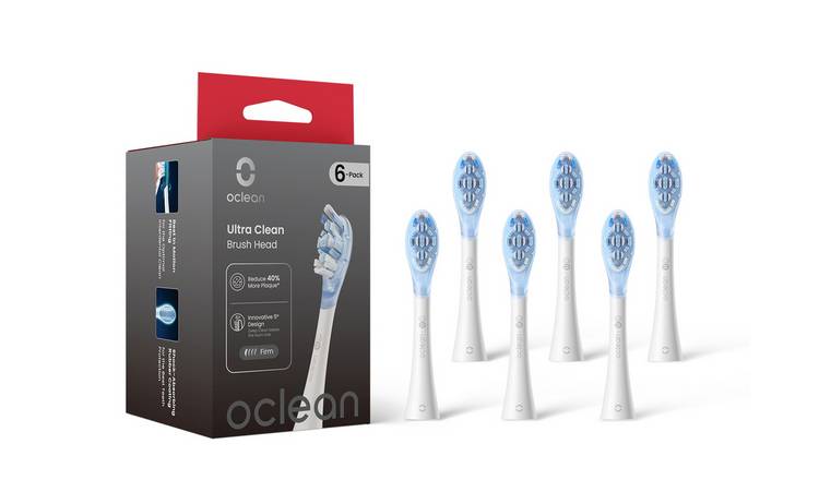 Oclean Ultra Clean Brush Head White - 6 Pack