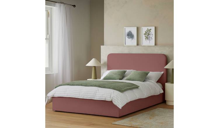 Habitat Chadwell Kingsize End Lift Ottoman Bed - Pink