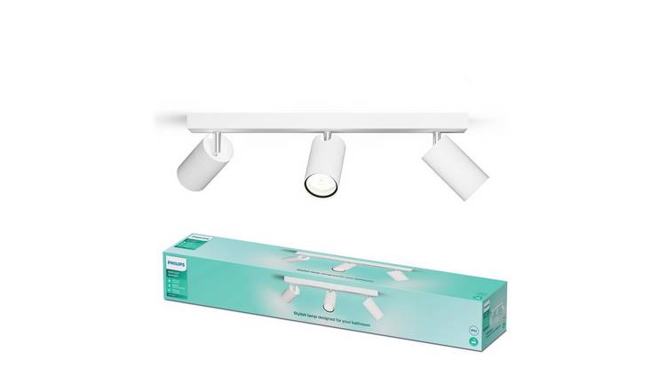 Philips Idris Metal 3 Light 5W Spotlight - White