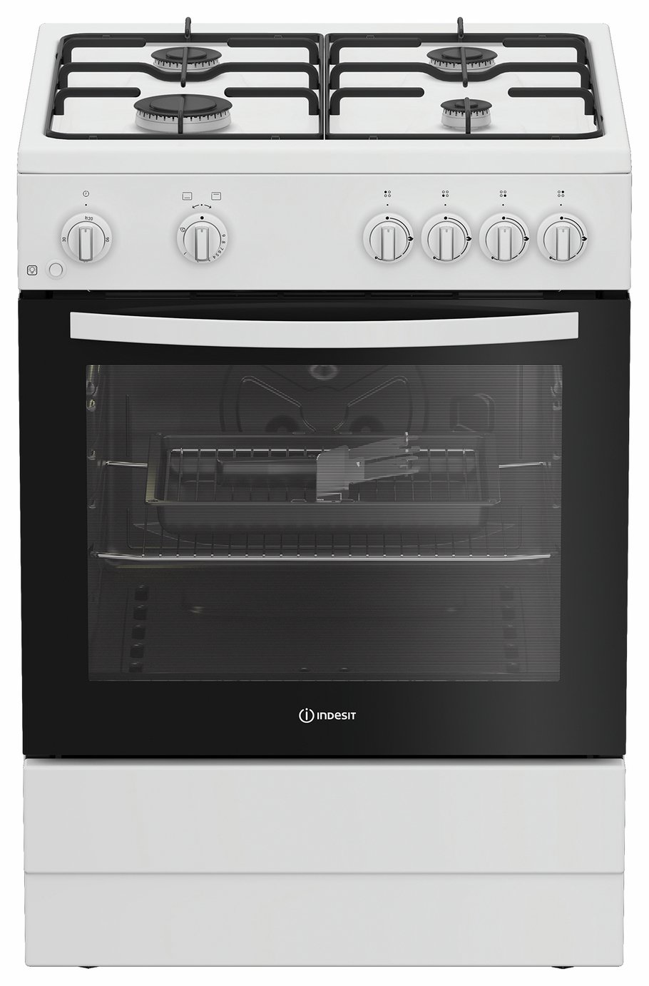 Indesit I6GGMMW/UK 60cm Single Oven Gas Cooker - White