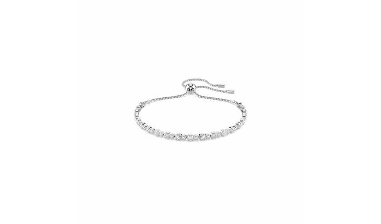 Swarovski Rhodium Plated Crystal  Matrix Tennis Bracelet