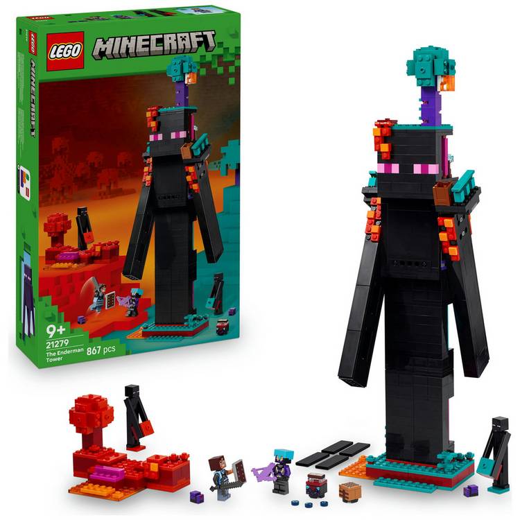 LEGO Minecraft The Enderman Tower Toy with Figures 21279 0