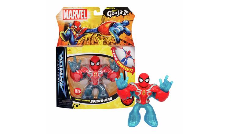 Heroes of Goo Jit Zu 4.5" Infinity Armor Spider-Man Figure