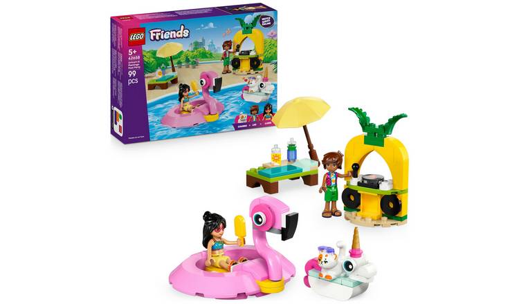 LEGO Friends Unicorn & Flamingo Pool Party Toy Set 42658