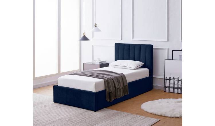 Argos Home Pandora Single End Lift Ottoman Bed - Blue