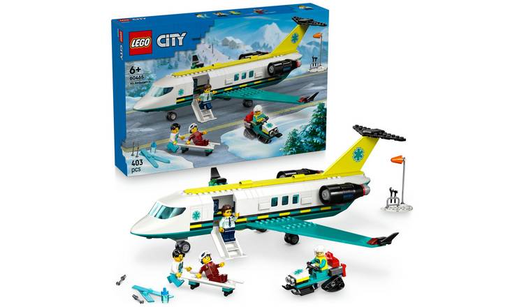 LEGO City Emergency Air Ambulance Airplane Toy Playset 60465