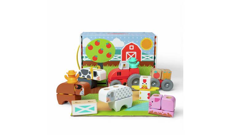 Melissa & Doug Blockables Farm Play Set