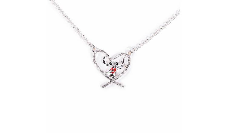 Custard London Disney Stitch Pendant and Heart Earring Set