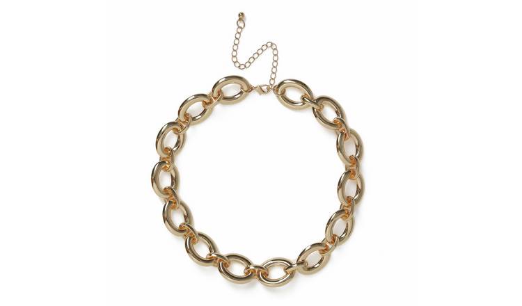 Freedom Gold Open Link Chain Necklace