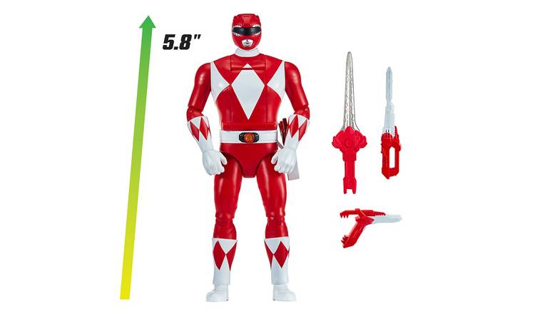 Mighty Morphin Power Rangers Auto-Morphin Red Action Figure 