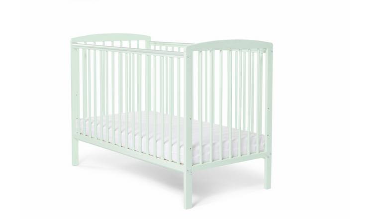Baby Elegance Starlight Baby Cot with Mattress - Sage