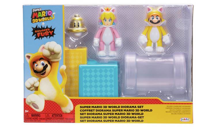Nintendo Cat Mario and Cat Peach Action Figure