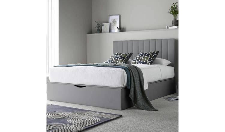 Time4Sleep Onelife Kingsize End Lift Ottoman Bed - Grey