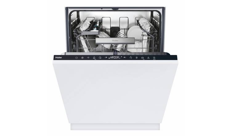 Haier X I4C4S0SB 80 Full Size Integrated Dishwasher - White