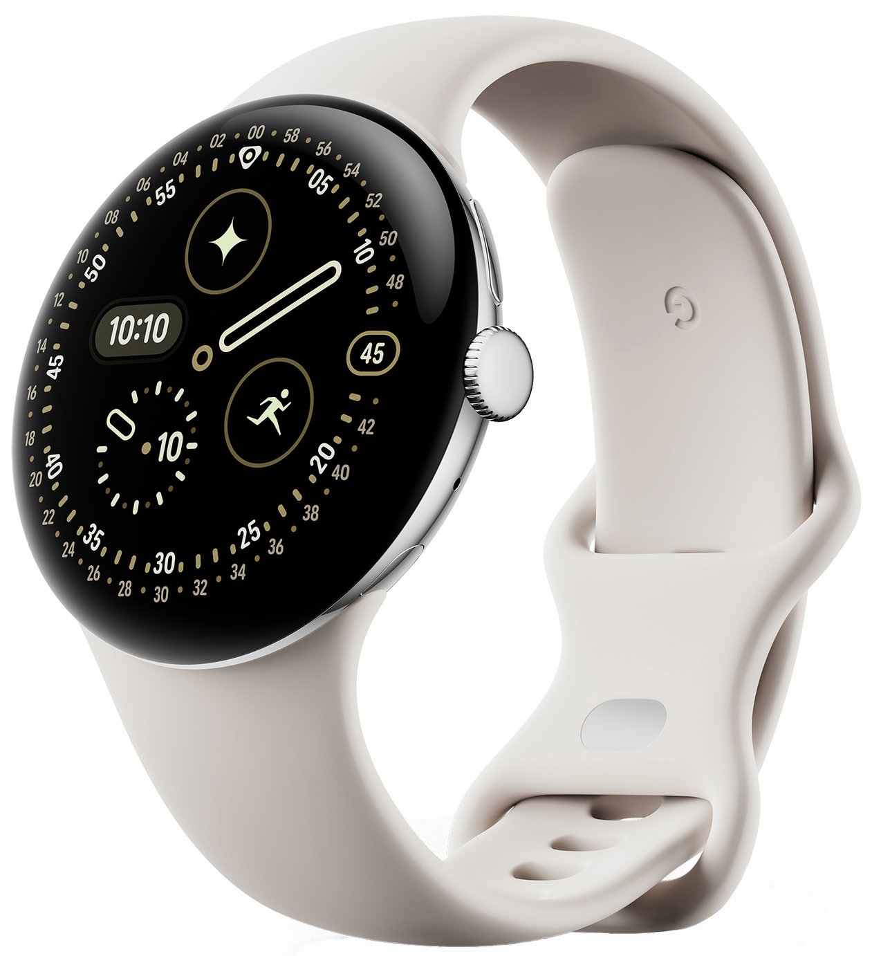 Google Pixel Watch 4 45mm Wi-Fi Smart Watch - Porcelain