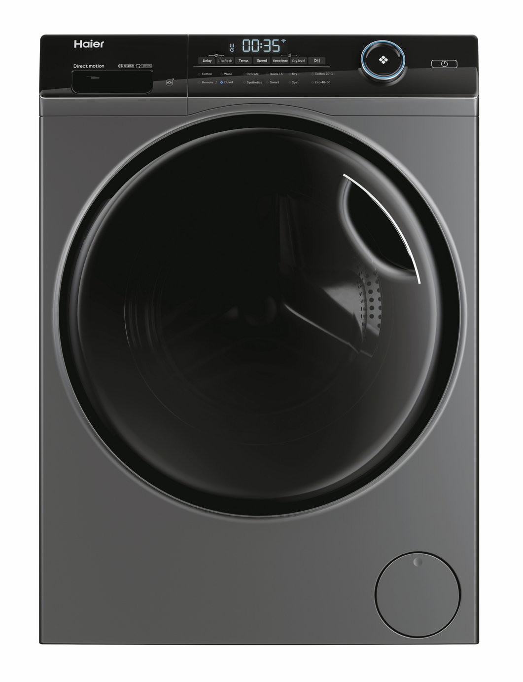 Haier HWD80B14959S8NUK 8/6KG 1400 Washer Dryer - Graphite