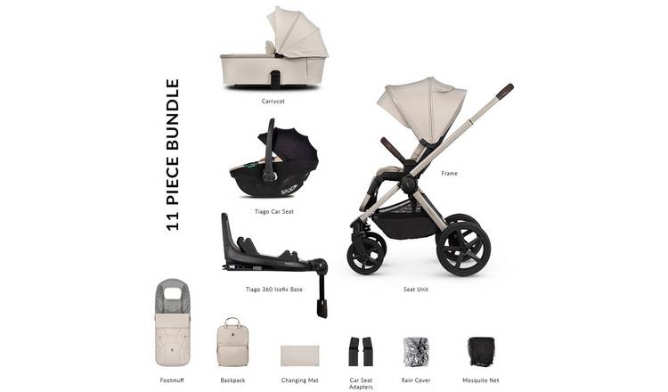 Venicci Upline 2 3-in-1 Travel System  - Stone