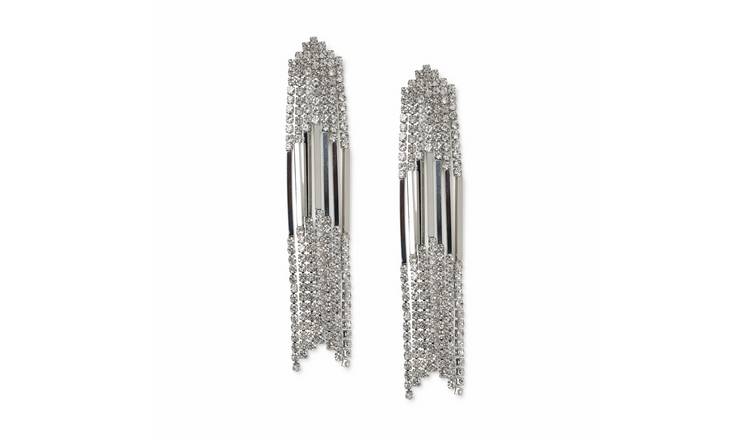 Freedom Silver Waterfall Drop Earrings