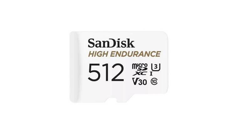 SanDisk High Endurance 100MBs MicroSD Memory Card - 512GB