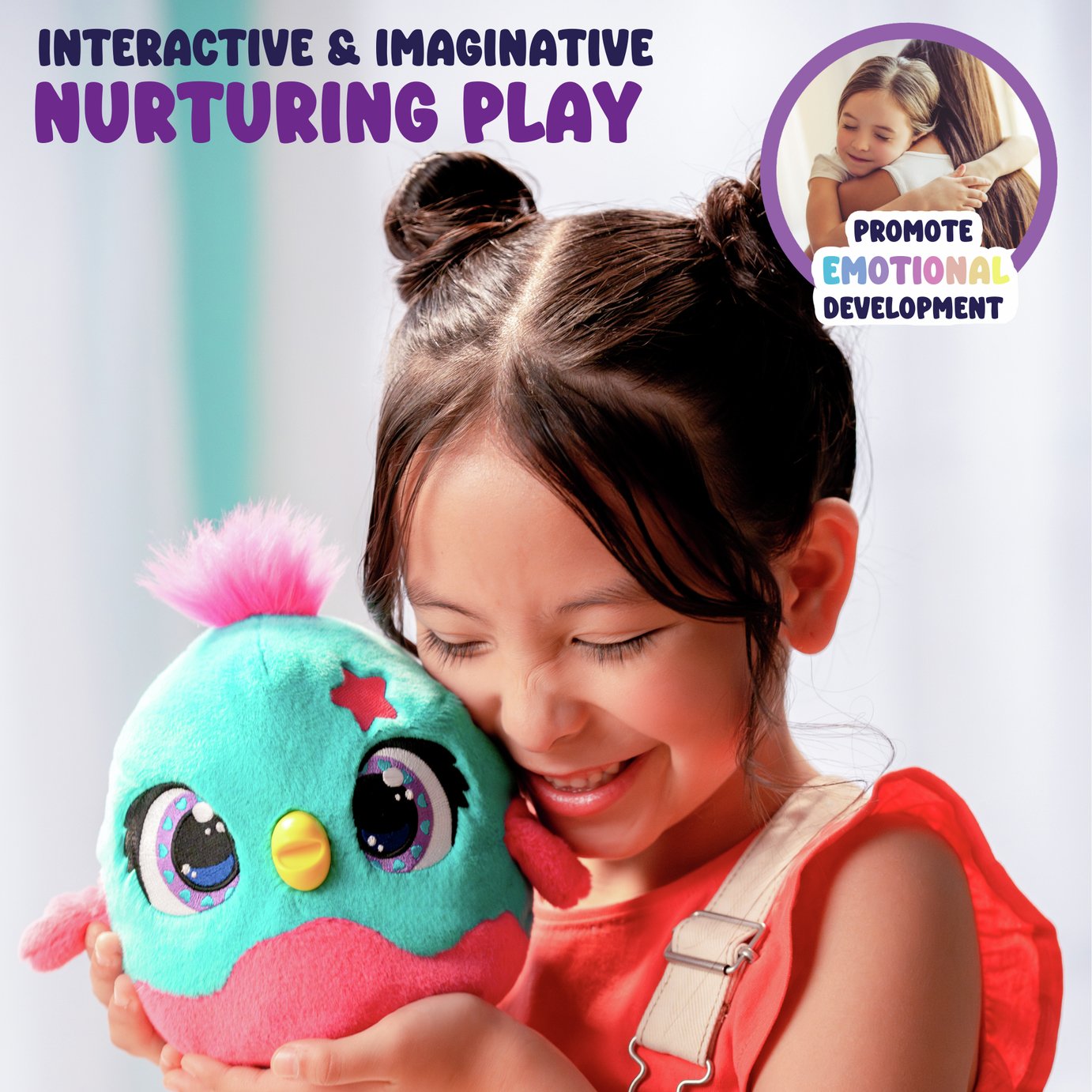 Peluche Interactive Chick-a-Boo - Poule Qui Pond Des œufs - Chante, Danse, Rit - Dès 3 Ans - 4