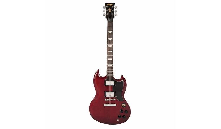 Vintage V69 Coaster Series Electric Guitar - Cherry Red