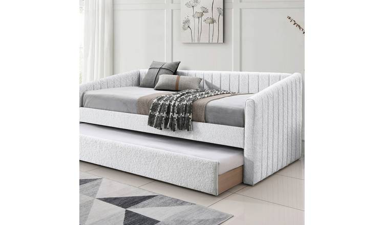 Time4Sleep Sanderson Single Guest Bed with Trundle - White