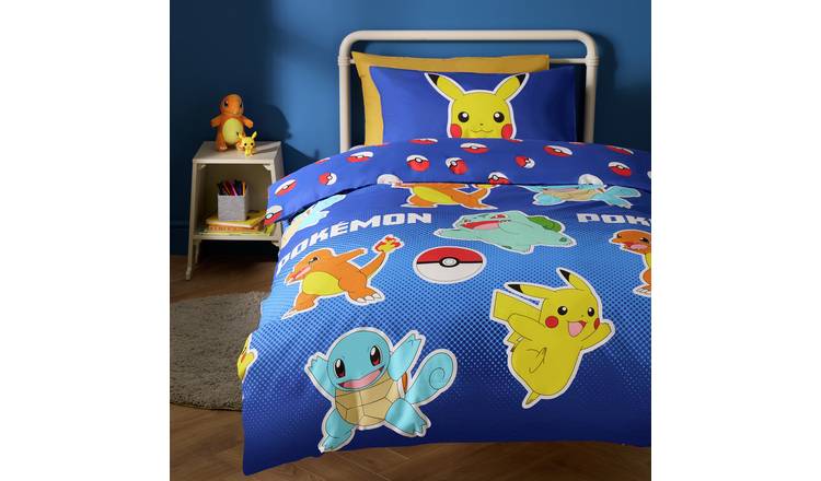 Pokémon Powerful Blue Kids Bedding Set - Double