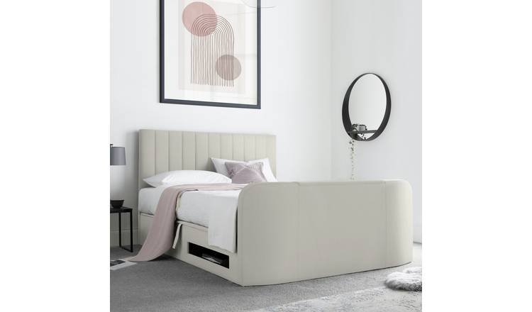 Time4Sleep Onelife Kingsize Side Lift Ottoman TV Bed - Beige