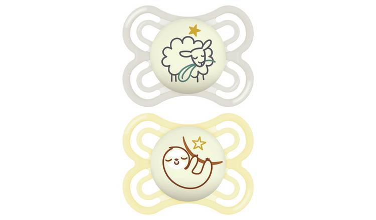 MAM Perfect Night 0–6 Months Dummies 2 Pack 